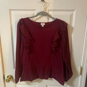 J. Crew Factory Ruffle Top